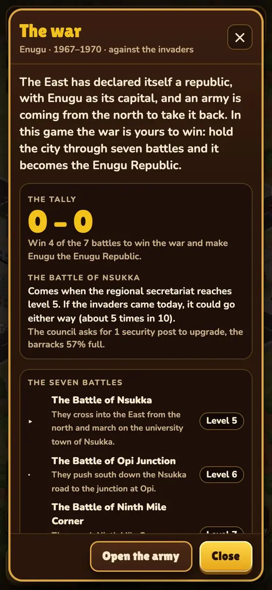 The war